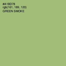 #A1BD78 - Green Smoke Color Image
