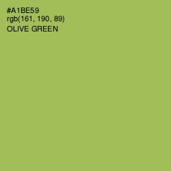 #A1BE59 - Olive Green Color Image