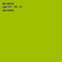 #A1BF02 - Sahara Color Image