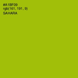 #A1BF09 - Sahara Color Image