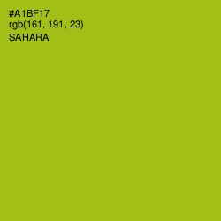 #A1BF17 - Sahara Color Image