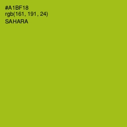#A1BF18 - Sahara Color Image