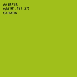 #A1BF1B - Sahara Color Image