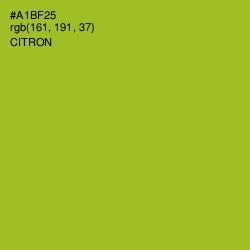 #A1BF25 - Citron Color Image