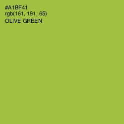 #A1BF41 - Olive Green Color Image