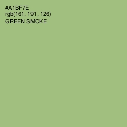#A1BF7E - Green Smoke Color Image