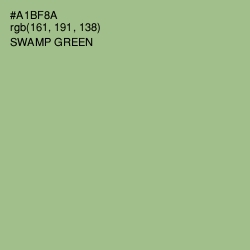 #A1BF8A - Swamp Green Color Image