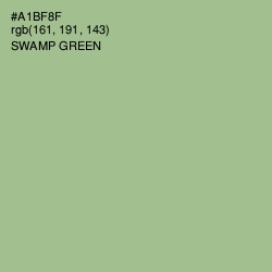 #A1BF8F - Swamp Green Color Image