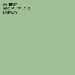 #A1BF97 - Norway Color Image