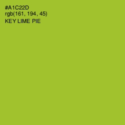 #A1C22D - Key Lime Pie Color Image