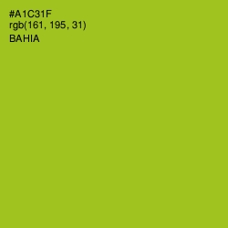 #A1C31F - Bahia Color Image