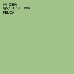 #A1C38A - Feijoa Color Image