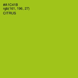 #A1C41B - Citrus Color Image