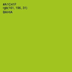 #A1C41F - Bahia Color Image