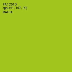 #A1C51D - Bahia Color Image