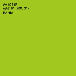 #A1C81F - Bahia Color Image