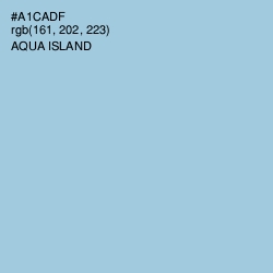 #A1CADF - Aqua Island Color Image