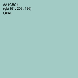 #A1CBC4 - Opal Color Image