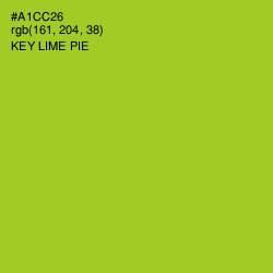 #A1CC26 - Key Lime Pie Color Image