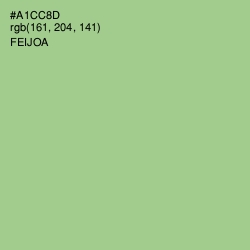 #A1CC8D - Feijoa Color Image