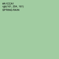 #A1CCA1 - Spring Rain Color Image
