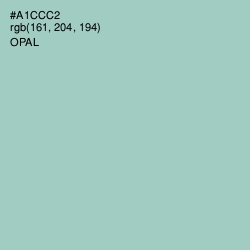 #A1CCC2 - Opal Color Image