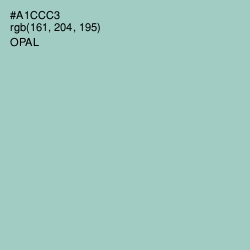 #A1CCC3 - Opal Color Image