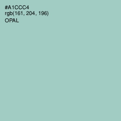 #A1CCC4 - Opal Color Image