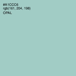 #A1CCC6 - Opal Color Image