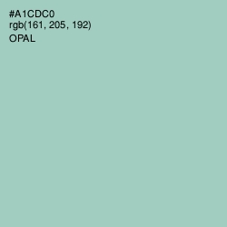 #A1CDC0 - Opal Color Image