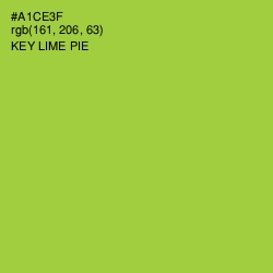 #A1CE3F - Key Lime Pie Color Image