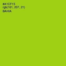 #A1CF15 - Bahia Color Image