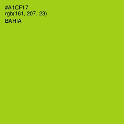 #A1CF17 - Bahia Color Image