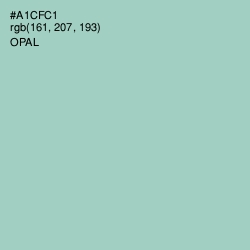 #A1CFC1 - Opal Color Image