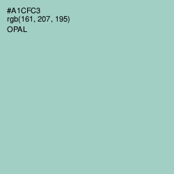 #A1CFC3 - Opal Color Image