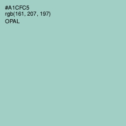 #A1CFC5 - Opal Color Image