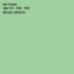 #A1D0A0 - Moss Green Color Image