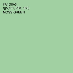 #A1D0A3 - Moss Green Color Image