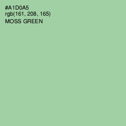 #A1D0A5 - Moss Green Color Image