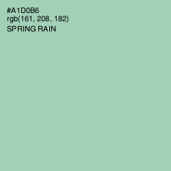 #A1D0B6 - Spring Rain Color Image