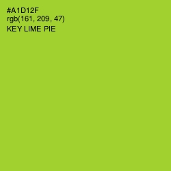 #A1D12F - Key Lime Pie Color Image