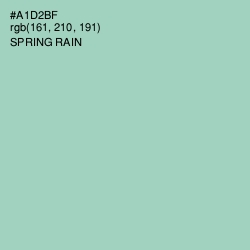 #A1D2BF - Spring Rain Color Image