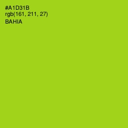 #A1D31B - Bahia Color Image