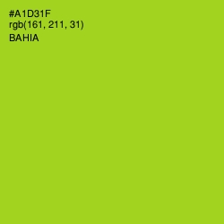 #A1D31F - Bahia Color Image