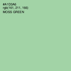 #A1D3A6 - Moss Green Color Image
