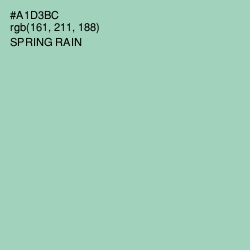 #A1D3BC - Spring Rain Color Image