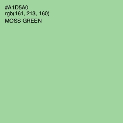 #A1D5A0 - Moss Green Color Image