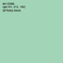 #A1D5B6 - Spring Rain Color Image