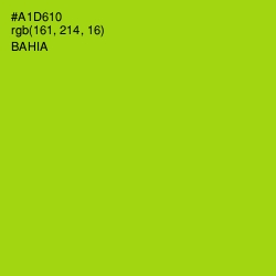 #A1D610 - Bahia Color Image
