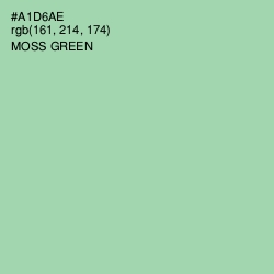 #A1D6AE - Moss Green Color Image